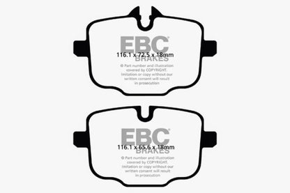 EBC 2021+ BMW M3/M4 3.0TT (G80/G82/G83) Bluestuff Rear Brake Pads - Graveyard Performance