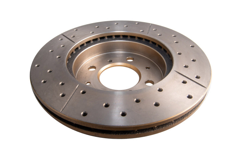 DBA 90-01 Integra/93-05 Civic Front Drill & Slot Street Series Rotor (4 Lug Only) - Graveyard Performance