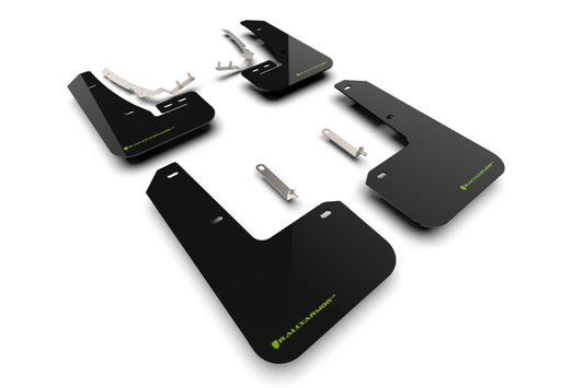 Rally Armor 22-25 VW MK8 Golf GTI/R Black UR Mud Flap w/Green Logo