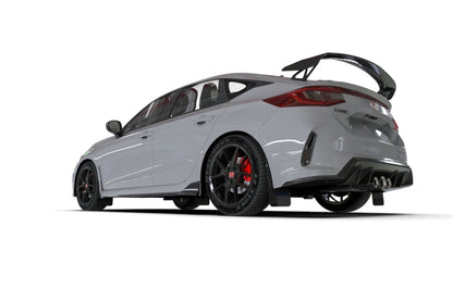Rally Armor 23-26 Honda Civic Type R Black Mud Flap Light Blue Logo - Graveyard Performance