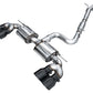 AWE MK8 Volkswagen Golf R 3in Touring Edition Quad Exhaust - Diamond Black Tips