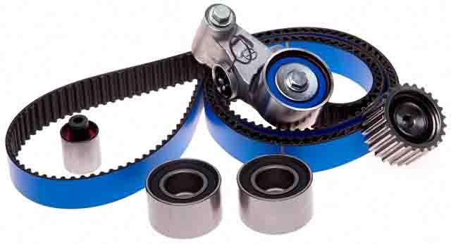 Gates 04-08 Subaru 2.0L & 2.5L Racing Performance Timing Belt Component Kit (Belt Tensioner 4 Idlers - Graveyard Performance