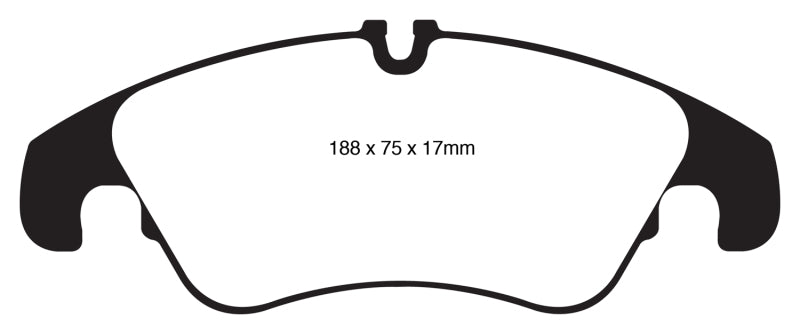 EBC 11 Audi A6 2.0 Turbo Redstuff Front Brake Pads - Graveyard Performance