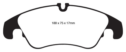 EBC 11 Audi A6 2.0 Turbo Redstuff Front Brake Pads - Graveyard Performance