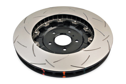 DBA 09-11 Nissan GTR R-35 Front Slotted 5000 Series 2 Piece Rotor Assembled w/ Black Hat - Graveyard Performance