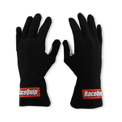 RaceQuip Black Basic Race Glove - Large - Graveyard Performance