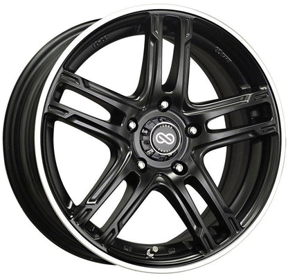 Enkei FD-05 18x7.5 5x100 53mm Offset 72.6 Bore Dia Black Machined Wheel - Graveyard Performance