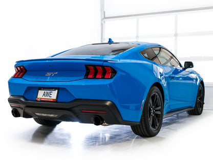 AWE 2024 Ford Mustang GT Fastback S650 RWD Track Edition Catback Exhaust w/ Dual Diamond Black Tips - Graveyard Performance