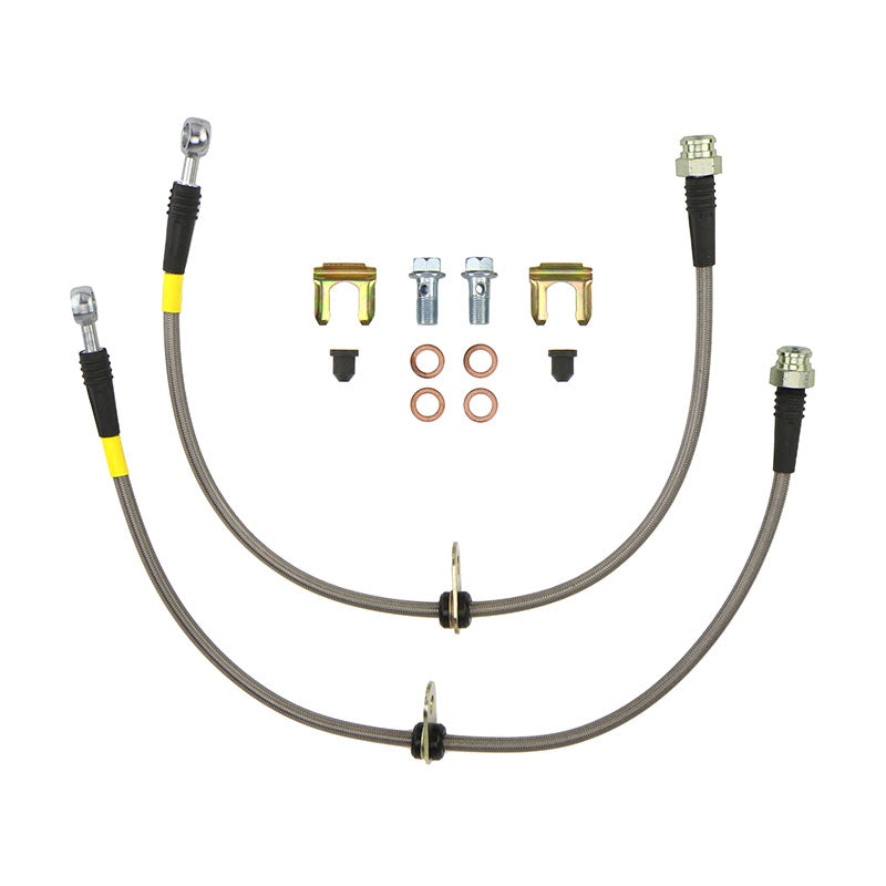 FactionFab Front Stainless Steel Brake Lines Subaru STI 2008-2017 - Graveyard Performance