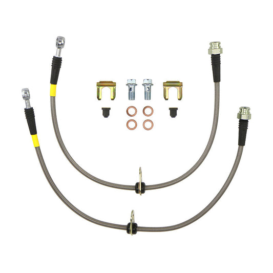 FactionFab Front Stainless Steel Brake Lines Subaru STI 2008-2017 - Graveyard Performance