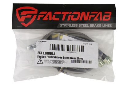 FactionFab Front Stainless Steel Brake Lines Subaru STI 2008-2017 - Graveyard Performance