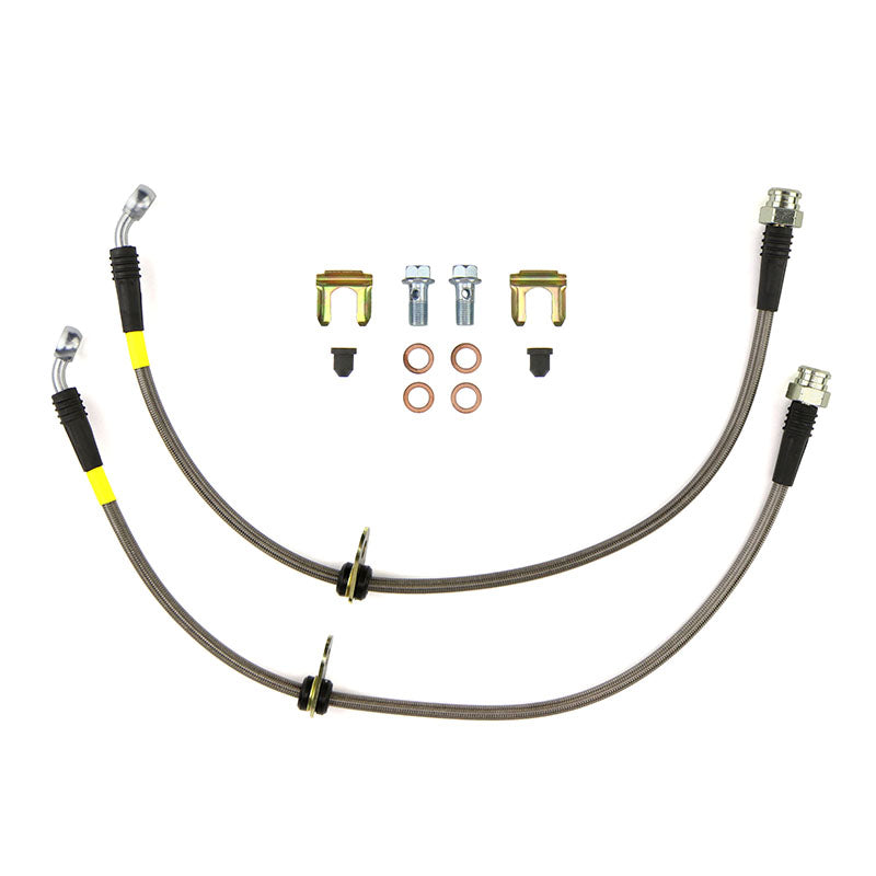 FactionFab Rear Stainless Steel Brake Lines Subaru WRX 2008-2018 - Graveyard Performance
