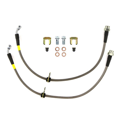 FactionFab Rear Stainless Steel Brake Lines Subaru WRX 2008-2018 - Graveyard Performance