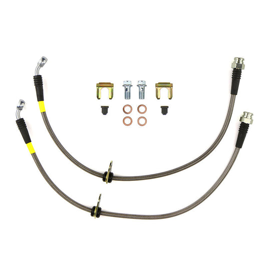 FactionFab Rear Stainless Steel Brake Lines Subaru WRX 2008-2018 - Graveyard Performance