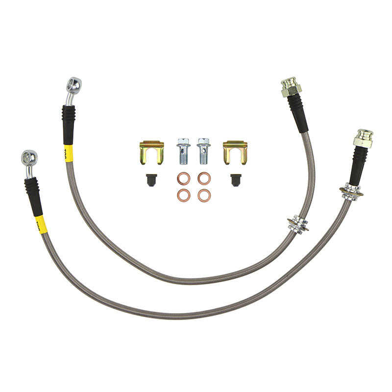 FactionFab Rear Stainless Steel Brake Lines Subaru WRX 2002-2007 - Graveyard Performance