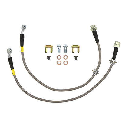 FactionFab Rear Stainless Steel Brake Lines Subaru WRX 2002-2007 - Graveyard Performance