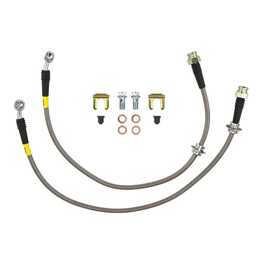 FactionFab Rear Stainless Steel Brake Lines Subaru WRX 2002-2007 - Graveyard Performance