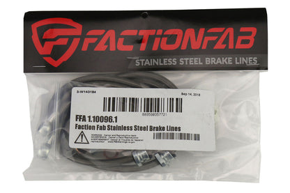 FactionFab Rear Stainless Steel Brake Lines Subaru STI 2004-2007 - Graveyard Performance