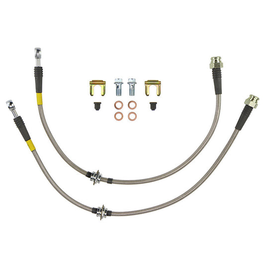 FactionFab Front Stainless Steel Brake Lines Subaru Impreza 1993-2001 - Graveyard Performance