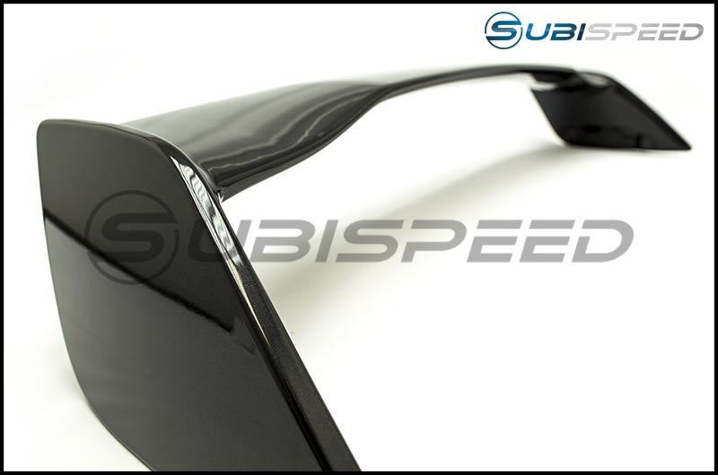 OLM STI Style Paint Matched Spoiler - Crystal Black Silica / Raven - 2015-2021 Subaru WRX / STI - Graveyard Performance