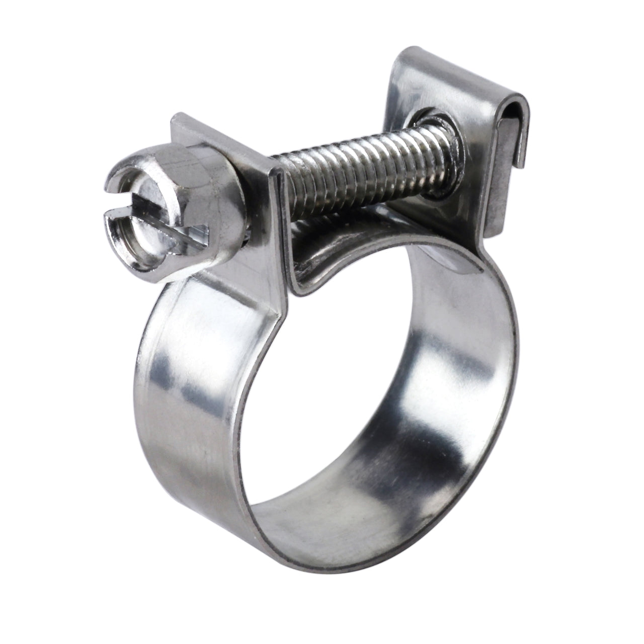 HPS #14 Stainless Steel Fuel Injection Hose Clamps, 10pcs Pack, 15/32" - 35/64" (12mm - 14mm)