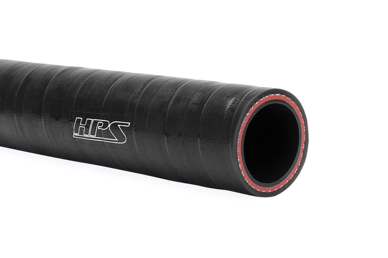 HPS 3/8" (9.5mm), FKM Lined Oil Resistant High Temperature Reinforced Silicone Hose, Black