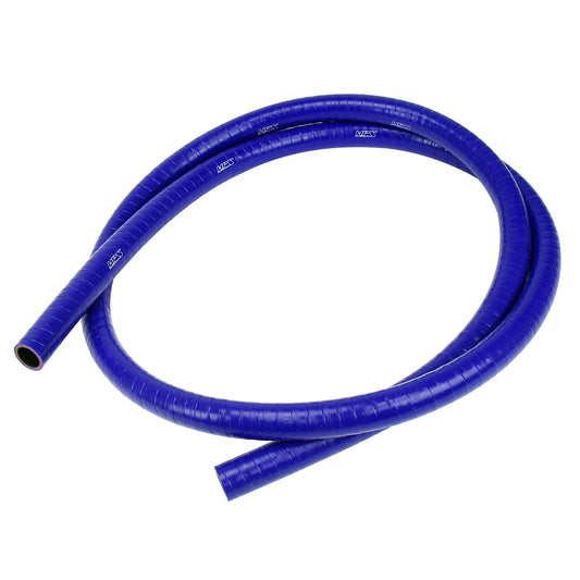 HPS 3/4" (19mm), FKM Lined Oil Resistant High Temperature Reinforced Silicone Hose, 4 Feet Long, Blue