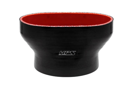 HPS Oval to Round Silicone Reducer Coupler Hose for Ford 55mm Throttle Body M-9926-MGT to 3-1/2 inch Tubing Black