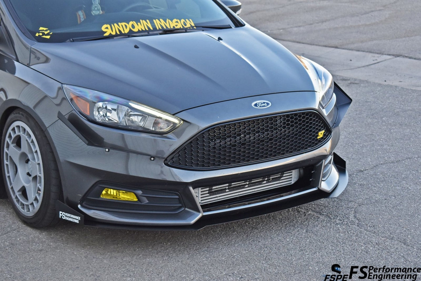 Ford Focus ST (2015-2018 Facelift) Front Splitter V1 - FSPE