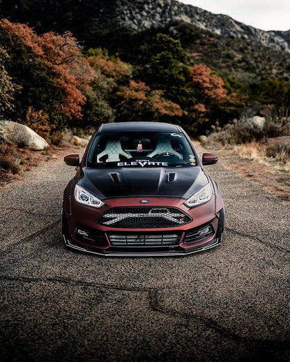 Ford Focus ST (2015-2018) Front Splitter V4 - 2 Layer - FSPE