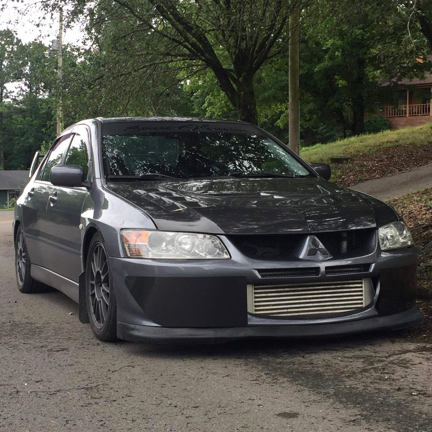 JDC Carbon Fiber Bumper Shutters (Evo 8) - Graveyard Performance