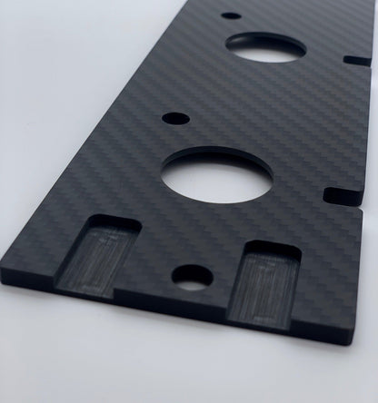 JDC "Show Series" Carbon Fiber Coil On Plug Mounting Plate (Evo 4-9) - Graveyard Performance