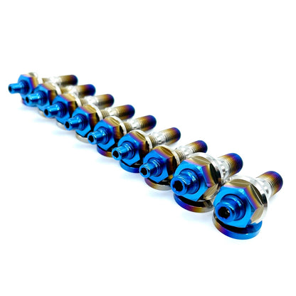 JDC Titanium Exhaust Manifold Stud Kit | Evo 1–9 / 2G DSM - Graveyard Performance