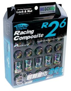 Project Kics 12X1.25 Black R26 Lug Nuts - 16+4 - Graveyard Performance