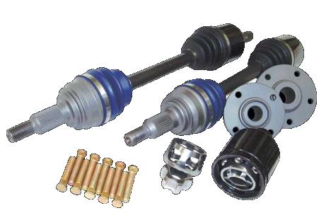 DSS Honda 2001-2003 Civic Si EP 850HP Level 5.9 Axle/Hub Kit (4-Lug Hubs) KS56 - Graveyard Performance