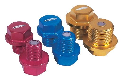 Project Kics Toyota/Daihatsu/Nissan Red Magnetic Drain Bolt - M12X1.25 - Graveyard Performance