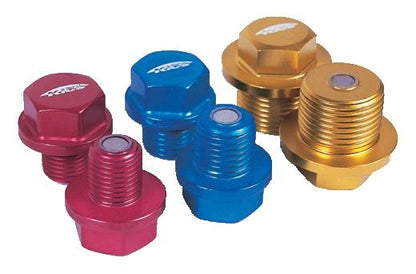 Project Kics Toyota/Daihatsu/Nissan Red Magnetic Drain Bolt - M12X1.25 - Graveyard Performance