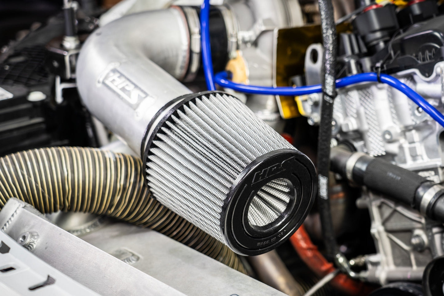 HPS Performance 2.75" Open Top Dual Cone Air Filter, 6.5" Length, HPS-4340