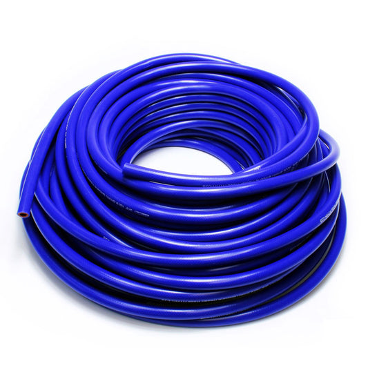 HPS 1/2 inch ID blue high temp reinforced silicone heater hose tubing 100 feet roll Max Temperature Rating: 350F Bend Radius: 2-1/2 inch