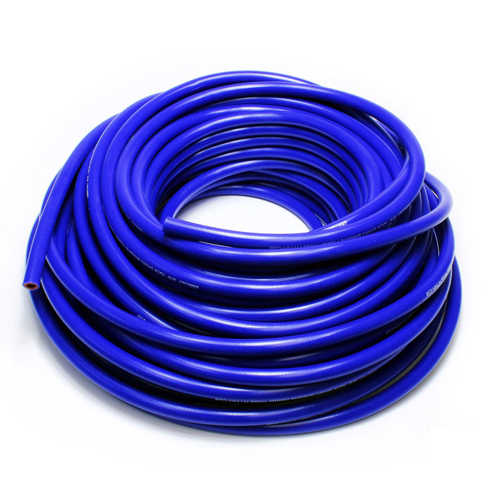 HPS 5/16 inch 8mm ID blue high temp reinforced silicone heater hose tubing 50 feet roll Max Temperature Rating: 350F Bend Radius: 1-1/4 inch