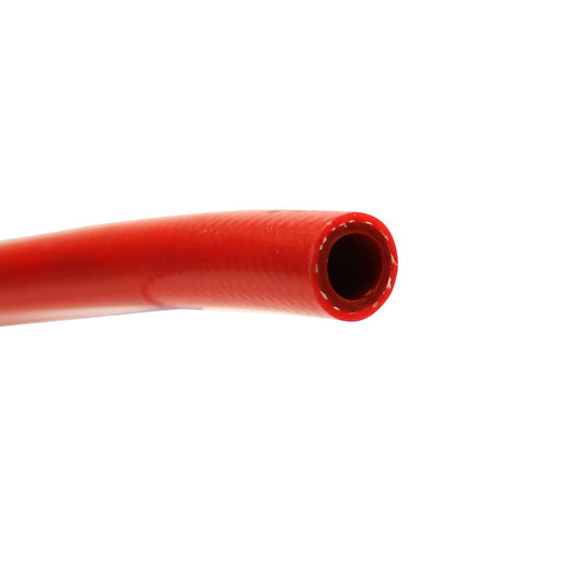 HPS 3/8" ID Red high temp reinforced silicone heater hose tubing, 100 feet roll, Max Temperature Rating: 350F, Bend Radius: 1-1/2"