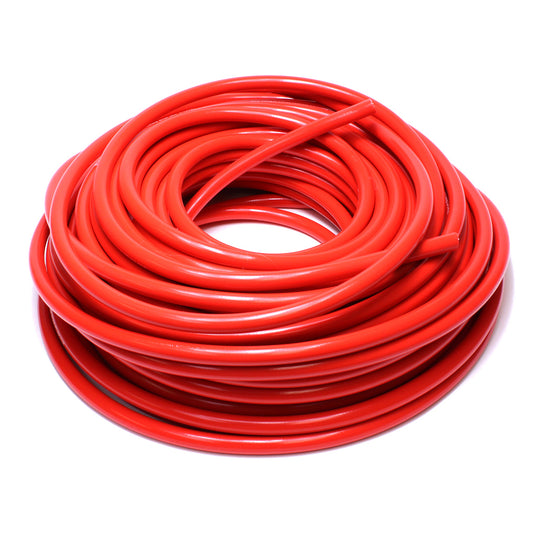 HPS 9/16 inch 14mm ID High Temperature Reinforced Silicone Heater Hose Tubing 50 Feet Roll Red