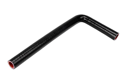 HPS 3/4 inch 19mm with 5 inch and 18 inch Leg Silicone 90 Degree Elbow Coupler Hose High Temp 4-ply Reinforced Black