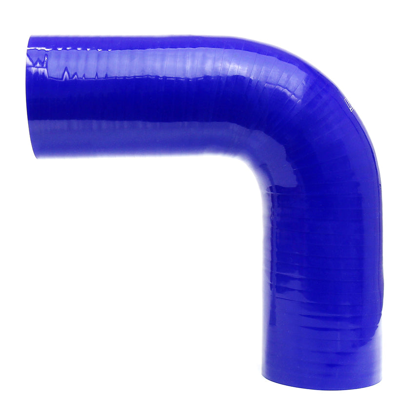 HPS 7/16 inch ID High Temp 4-ply Reinforced Silicone 90 Degree Elbow Coupler Hose Blue 11mm ID