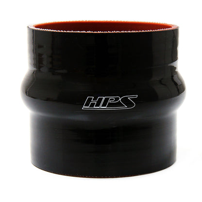 HPS 5/8 inch ID 6 inch Long High Temp 4-ply Reinforced Silicone Hump Coupler Hose Black 16mm ID 152mm Length