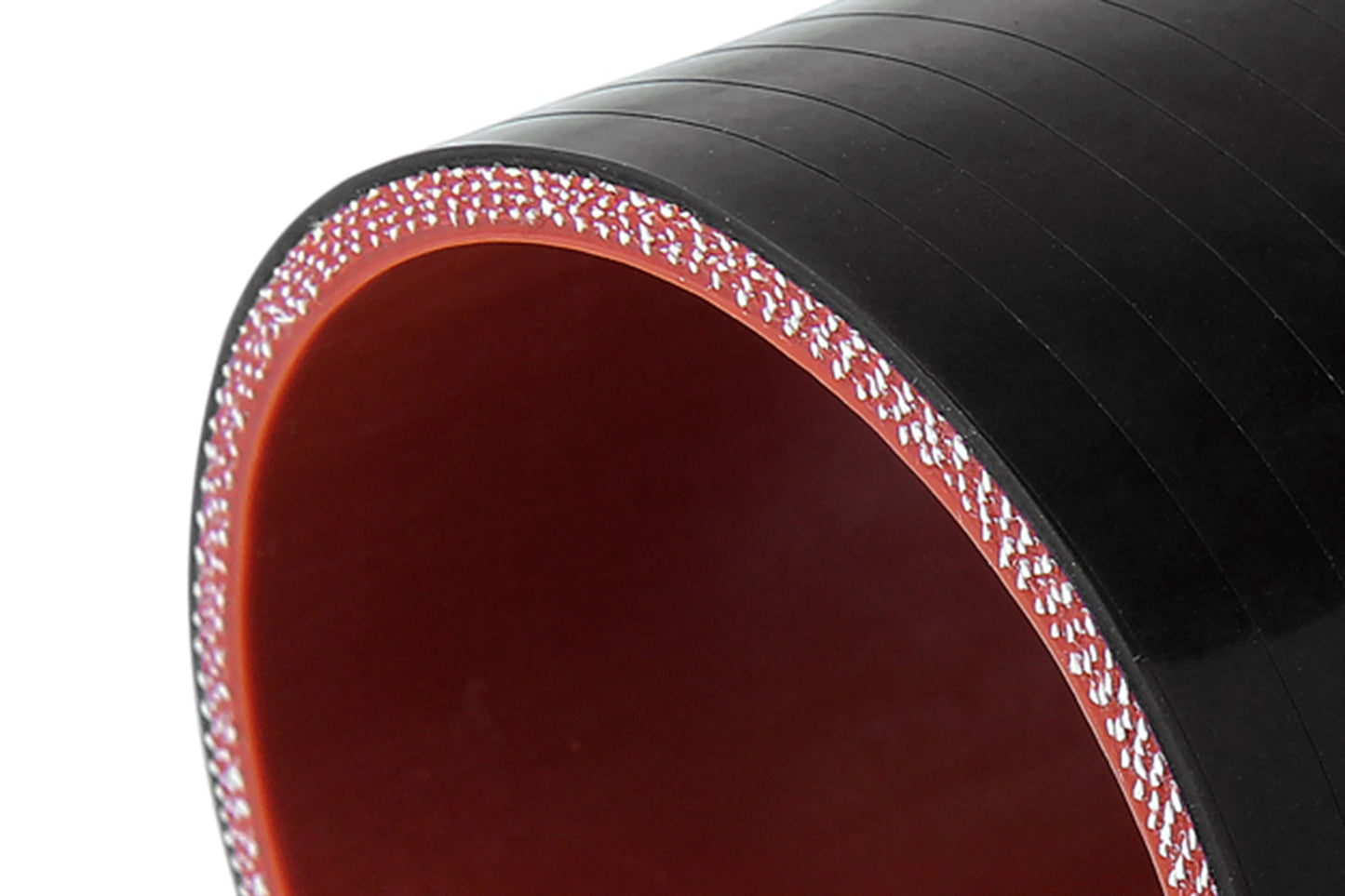 HPS 4-1/2" (114mm) Silicone Offset Straight Coupler Hose, 4" Long, High Temp 4-ply Reinforced, Black