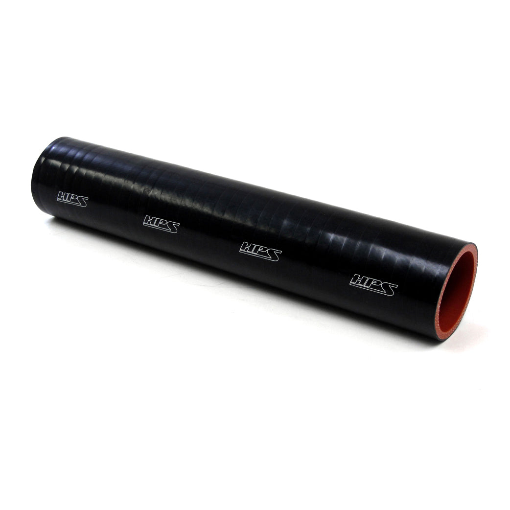 HPS 5.5 inch ID 1 Foot Long High Temp 4-ply Reinforced Silicone Coupler Tube Hose Black 140mm ID