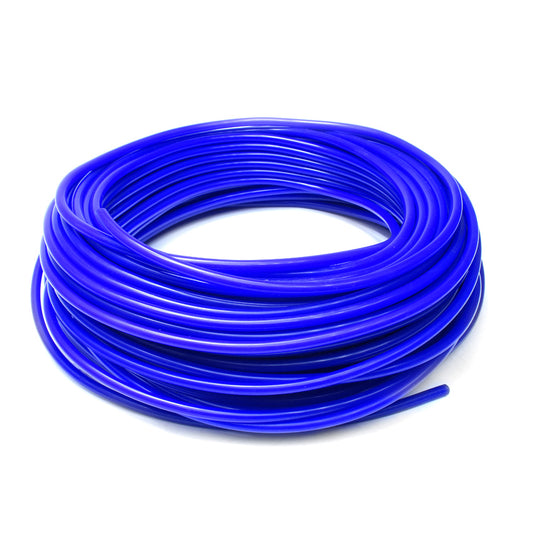 HPS 1/2 inch 13mm ID Blue High Temp Silicone Vacuum Hose Tubing - 50 Feet Roll