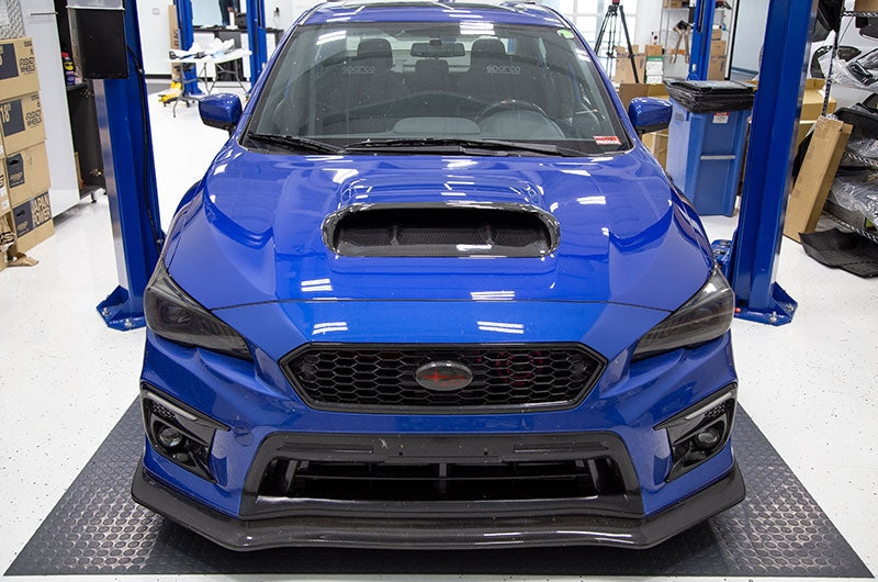 OLM A1 Aggressive Carbon Fiber Full Replacement Hood Scoop - 2015-2021 WRX / STI - Graveyard Performance