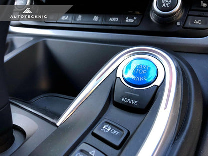 AutoTecknic Royal Blue Start Stop Button - BMW i8